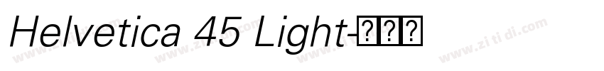 Helvetica 45 Light字体转换